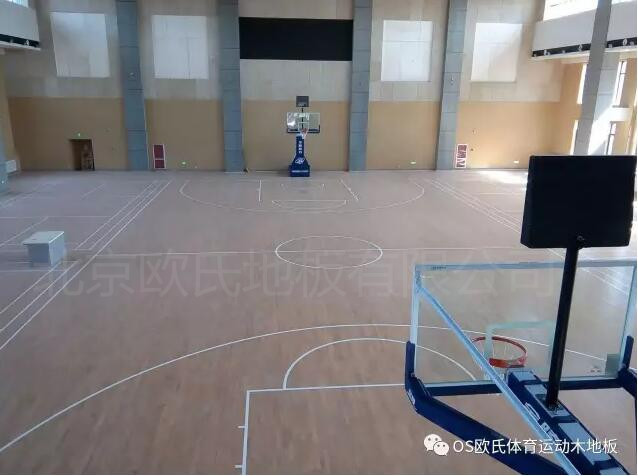 淄博市桓臺縣城南學(xué)校體育館木地板案例圖5