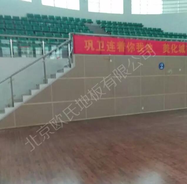 廣東省湛江市麻章區(qū)體育館楓木地板單層龍骨結構案例-2