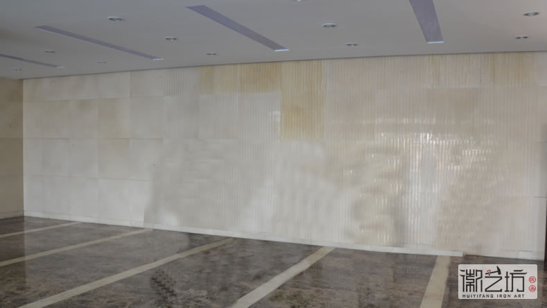 2017.2.17六安疾控中心辦公樓大廳壁畫(huà)定制案2