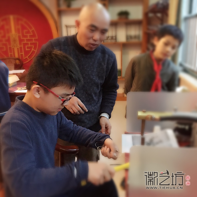 鏡湖小學(xué)真容國(guó)學(xué)堂鐵畫(huà)第二課 (10)