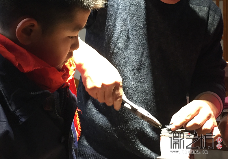 鏡湖小學(xué)真容國學(xué)堂鐵畫第六課 (8)