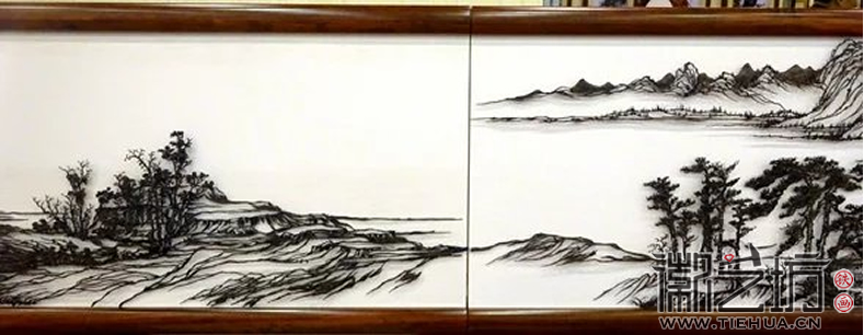 煙波浩渺山水色 鐵打丹青入畫(huà)中 (3)