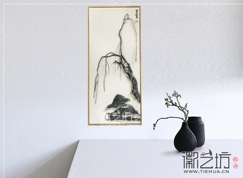 八大山人系列徽藝坊鐵畫藝人李強作品