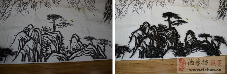 9 徽藝坊鐵畫壁畫案例-明光市人民醫(yī)院