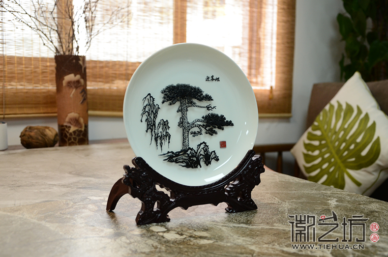 徽藝坊鐵畫-瓷盤系列 (12)