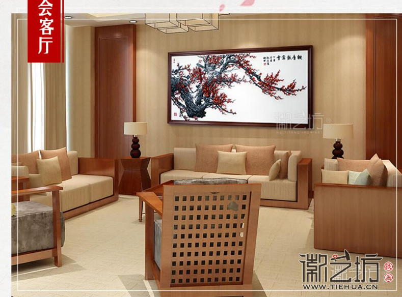 鐵骨傲霜雪家居裝飾鐵畫場景圖1