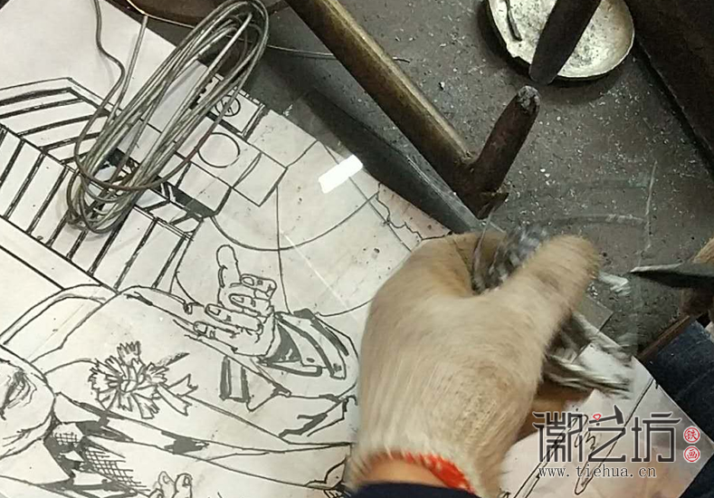 惠而浦中國贈杰夫鐵畫紀念品定制案例