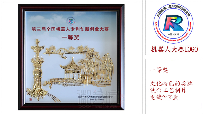 全國機(jī)器人大賽蕪湖鐵畫獎牌證書-特等獎