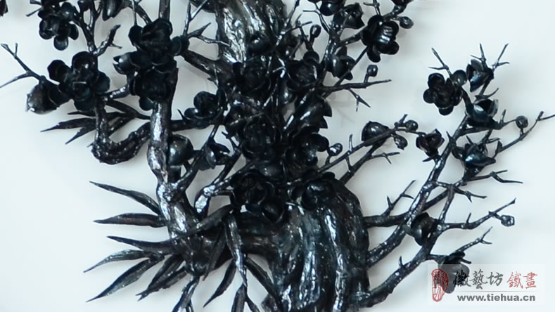傲雪梅香-大師精工鍛制鐵畫-專屬打造的珍貴文化禮品